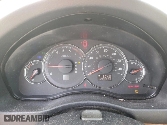 2008 Subaru Legacy Limited with VIN 4S3BL626787217231, listed as a Copart auction lot 50926715 with 204,828 mi miles and Salvage title. Bid and sale history available at DreamBid. Image 9.