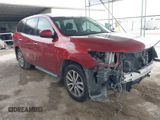 2014 Nissan Pathfinder Platinum with VIN 5N1AR2MN8EC678105, listed as a IAAI auction lot 42192843 with 150,045 mi miles and . Bid and sale history available at DreamBid. Image 1.
