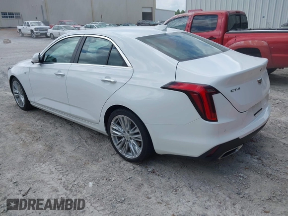 2024 Cadillac CT4 Premium Luxury with VIN 1G6DB5RK5R0103234, listed as a IAAI auction lot 42120527 with Not Provided miles and . Bid and sale history available at DreamBid. Image 3.
