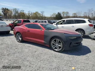 2017 Chevrolet Camaro 2LT with VIN 1G1FD1RS4H0117383, listed as a Copart auction lot 51133165 with 187,394 mi miles and Clean Title. Bid and sale history available at carsss.com. Image 4.