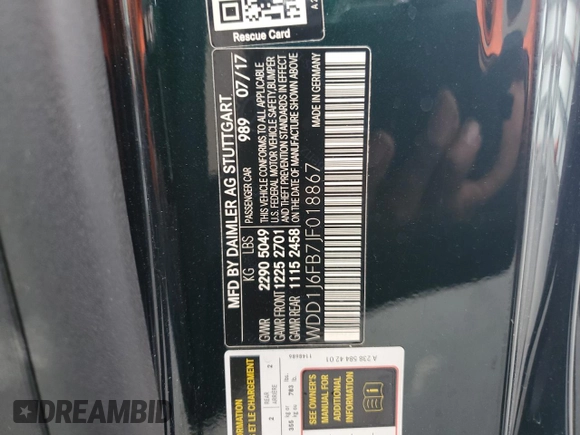 2018 Mercedes-Benz E-Class E 400 with VIN WDD1J6FB7JF018867, listed as a Copart auction lot 48712775 with 88,682 mi miles and Salvage Title. Bid and sale history available at carsss.com. Image 12.