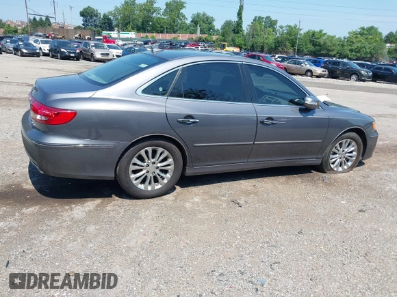 2011 Hyundai Azera Limited with VIN KMHFC4DF1BA552350, listed as a IAAI auction lot 42628519 with 295,296 mi miles and . Bid and sale history available at DreamBid. Image 4.