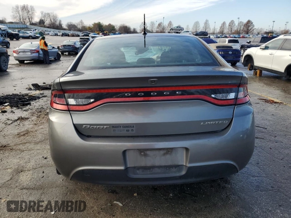 2013 Dodge Dart Limited with VIN 1C3CDFCA1DD241853, listed as a Copart auction lot 84923784 with 166,370 mi miles and Salvage title. Bid and sale history available at DreamBid. Image 6.