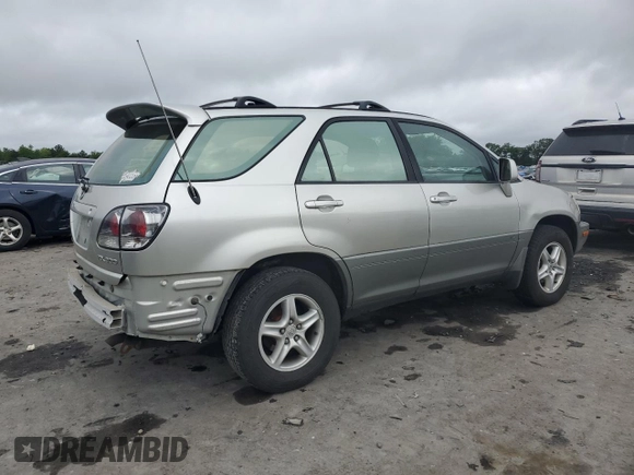 2003 Lexus RX 300 z VIN JTJHF10U130298408, wystawiony jako Copart lot #58018395 z przebiegiem 218 010 mil mil oraz Szkoda całkowita • Salvage title. Historia ofert i sprzedaży dostępna na DreamBid. Obrazek 3.