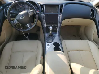 2014 Infiniti Q50 Premium with VIN JN1BV7ARXEM680167, listed as a Copart auction lot 59702095 with 108,196 mi miles and Salvage title. Bid and sale history available at DreamBid. Image 8.