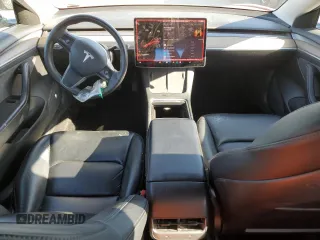 2022 Tesla Model 3 Long Range with VIN 5YJ3E1EB9NF104963, listed as a Copart auction lot 48544255 with 56,451 mi miles and Salvage Title. Bid and sale history available at DreamBid. Image 8.