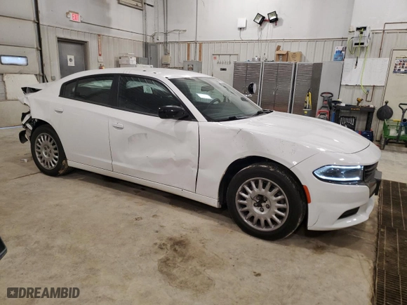 2023 Dodge Charger Police with VIN 2C3CDXKG4PH519907, listed as a Copart auction lot 89284855 with 49,383 mi miles and Salvage Title. Bid and sale history available at carsss.com. Image 4.