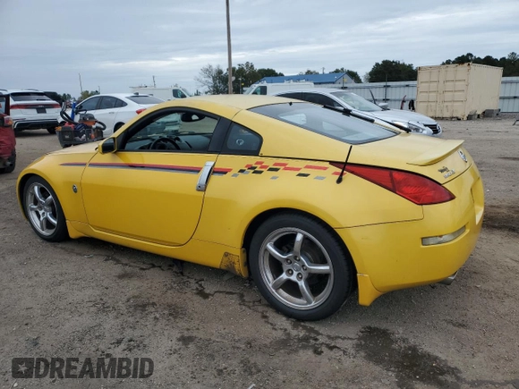 2005 Nissan 350Z Touring with VIN JN1AZ34E15M653473, listed as a Copart auction lot 80001114 with 192,727 mi miles and Non Repairable. Bid and sale history available at DreamBid. Image 2.