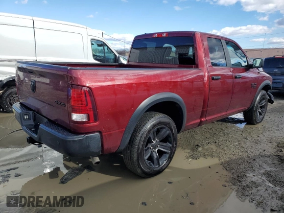 2021 Ram 1500 Classic Warlock with VIN 1C6RR7GGXMS510334, listed as a Copart auction lot 42339235 with 26,736 mi miles and Salvage Title. Bid and sale history available at carsss.com. Image 3.