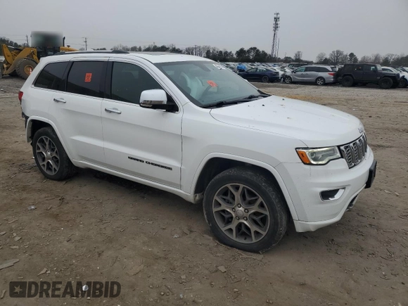 2020 Jeep Grand Cherokee Overland with VIN 1C4RJFCG3LC218906, listed as a Copart auction lot 43684295 with 95,156 mi miles and Salvage Title. Bid and sale history available at carsss.com. Image 4.