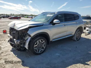 2023 Hyundai Santa Fe Limited z VIN KM8S7DA22PU101521, wystawiony jako Copart lot #42410985 z przebiegiem 24 194 mil mil oraz Szkoda całkowita • Salvage title. Historia ofert i sprzedaży dostępna na DreamBid. Obrazek 1.