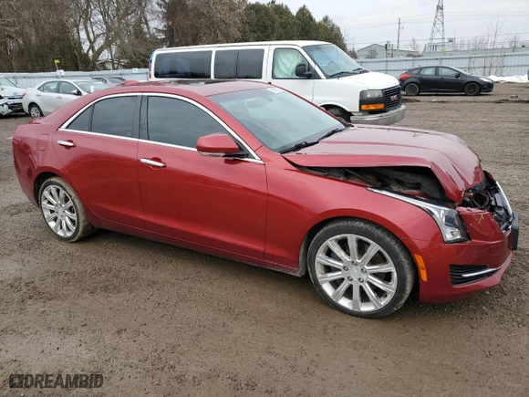 2017 Cadillac ATS Sedan Luxury AWD with VIN 1G6AH5RXXH0197266, listed as a Copart auction lot 85481084 with 125,438 mi miles and Salvage Title. Bid and sale history available at carsss.com. Image 4.
