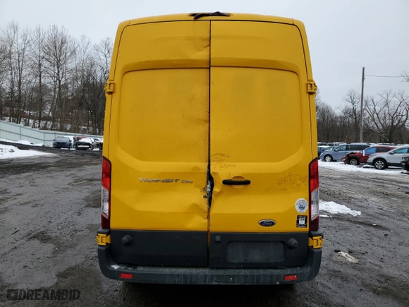 2017 Ford Transit Van with VIN 1FTYR2XM0HKA91851, listed as a Copart auction lot 45080635 with 0 mi miles and Salvage Title. Bid and sale history available at carsss.com. Image 6.