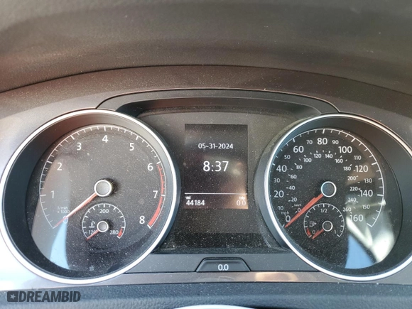 2017 Volkswagen Golf Alltrack S with VIN 3VWH17AU8HM525811, listed as a Copart auction lot 56725174 with 44,184 mi miles and Salvage Title. Bid and sale history available at carsss.com. Image 9.