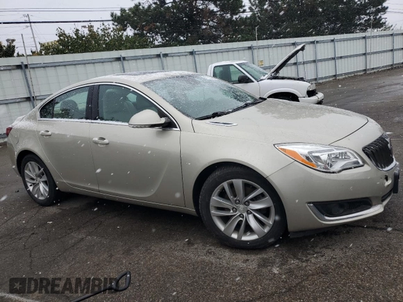 2015 Buick Regal Premium II with VIN 2G4GR5GX0F9209818, listed as a Copart auction lot 81962874 with 96,403 mi miles and Salvage Title. Bid and sale history available at carsss.com. Image 4.