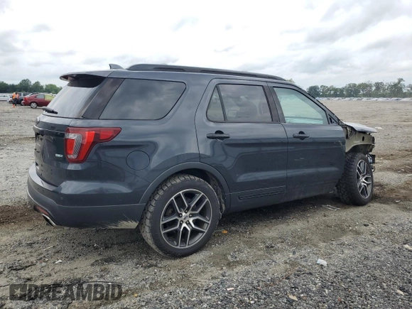2017 Ford Explorer Sport z VIN 1FM5K8GT9HGD80193, wystawiony jako Copart lot #64571895 z przebiegiem 128 603 mil mil oraz Szkoda całkowita • Salvage title. Historia ofert i sprzedaży dostępna na DreamBid. Obrazek 3.