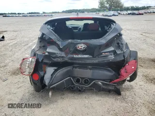 2015 Hyundai Veloster Turbo with VIN KMHTC6AE3FU234793, listed as a Copart auction lot 56014555 with 120,237 mi miles and Salvage title. Bid and sale history available at DreamBid. Image 6.