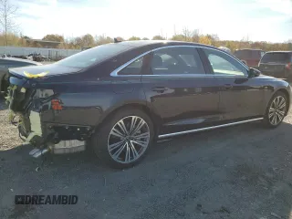 2023 Audi A8 with VIN WAULDAF86PN002950, listed as a Copart auction lot 77352374 with 4,444 mi miles and Salvage Title. Bid and sale history available at carsss.com. Image 3.