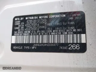 2017 Mitsubishi Outlander ES with VIN JA4AD2A3XHZ030377, listed as a IAAI auction lot 41676322 with 163,476 mi miles. Bid and sale history available at carsss.com. Image 9.
