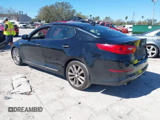 2015 Kia Optima SX Turbo with VIN 5XXGR4A63FG442597, listed as a IAAI auction lot 41533157 with 156,138 mi miles and . Bid and sale history available at DreamBid. Image 3.