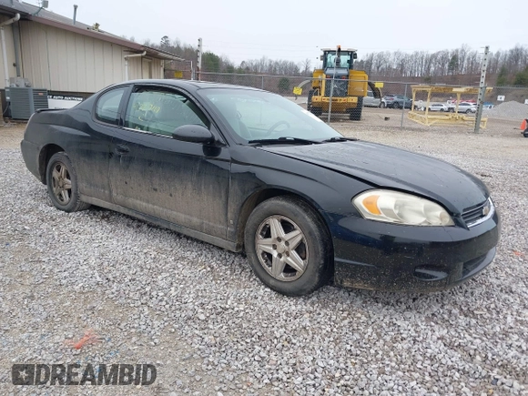 2006 Chevrolet Monte Carlo LT 3.5L with VIN 2G1WM16KX69255338, listed as a IAAI auction lot 41727117 with 160,989 mi miles and . Bid and sale history available at DreamBid. Image 1.