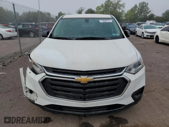 2018 Chevrolet Traverse LS with VIN 1GNEVFKW5JJ145405, listed as a Copart auction lot 71058774 with 129,885 mi miles and Salvage Title. Bid and sale history available at carsss.com. Image 5.