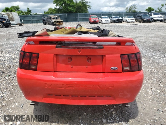 2002 Ford Mustang Deluxe with VIN 1FAFP44472F213589, listed as a Copart auction lot 60810725 with Not provided miles and Salvage title. Bid and sale history available at DreamBid. Image 6.