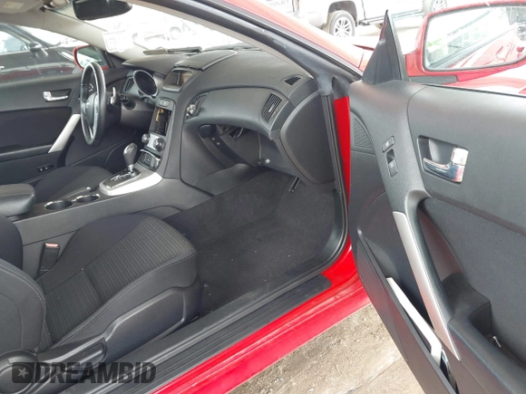 2010 Hyundai Genesis Coupe Premium with VIN KMHHT6KD2AU027736, listed as a IAAI auction lot 42654916 with 102,715 mi miles and . Bid and sale history available at DreamBid. Image 5.
