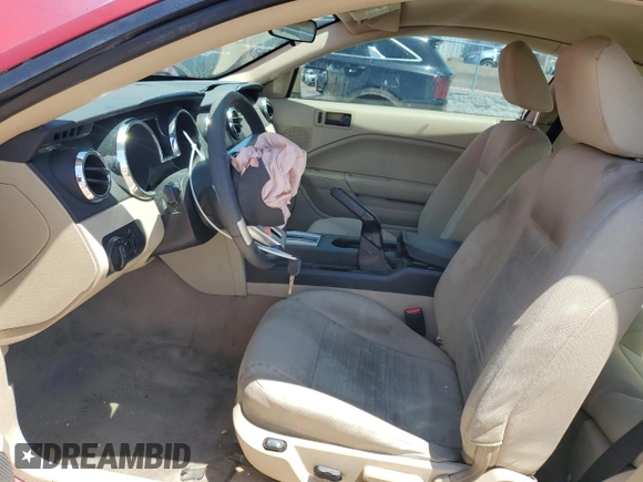 2005 Ford Mustang Deluxe with VIN 1ZVFT80N155171312, listed as a Copart auction lot 57504585 with 141,922 mi miles and Salvage title. Bid and sale history available at DreamBid. Image 7.