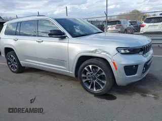 2021 Jeep Grand Cherokee Overland z VIN 1C4RJKDG6M8190689, wystawiony jako IAAI lot #41727823 z przebiegiem 95 215 mil mil oraz . Historia ofert i sprzedaży dostępna na DreamBid. Obrazek 1.