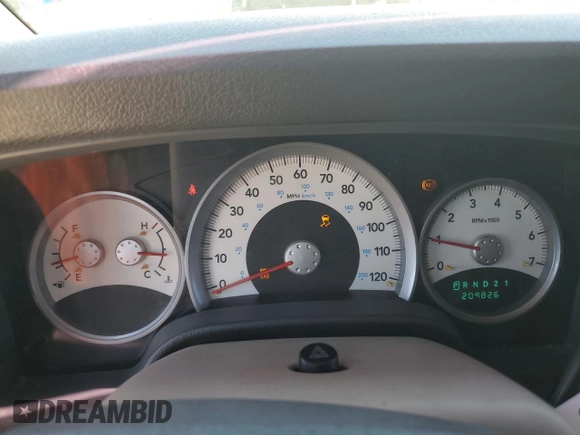2007 Dodge Durango SLT with VIN 1D8HB48P97F551834, listed as a Copart auction lot 60083815 with 209,826 mi miles and Salvage title. Bid and sale history available at DreamBid. Image 9.