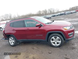 2021 Jeep Compass Latitude with VIN 3C4NJDBB8MT530329, listed as a IAAI auction lot 42094490 with 38,751 mi miles and . Bid and sale history available at DreamBid. Image 13.