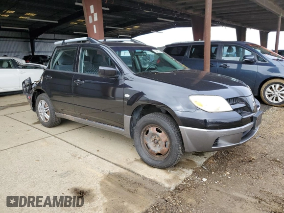 2006 Mitsubishi Outlander LS with VIN JA4LX31F16U021769, listed as a Copart auction lot 85477344 with 273,846 mi miles and Salvage Title. Bid and sale history available at carsss.com. Image 4.