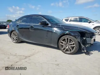 2016 Lexus IS 200t with VIN JTHBA1D26G5036004, listed as a Copart auction lot 62083205 with 33,779 mi miles and Salvage title. Bid and sale history available at DreamBid. Image 4.