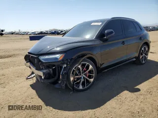 2021 Audi SQ5 Prestige with VIN WA1C4AFY7M2047826, listed as a Copart auction lot 52817035 with 46,813 mi miles and Salvage title. Bid and sale history available at DreamBid. Image 1.