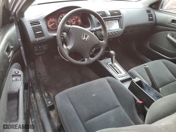 2005 Honda Civic Cpe EX with VIN 1HGEM22995L013984, listed as a Copart auction lot 43159405 with 162,489 mi miles and Salvage Title. Bid and sale history available at carsss.com. Image 8.
