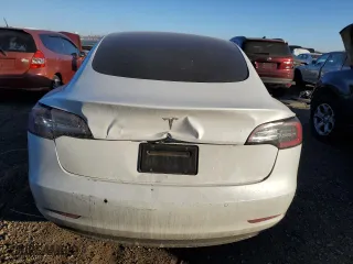 2022 Tesla Model 3 with VIN 5YJ3E1EAXNF110441, listed as a Copart auction lot 41755465 with 47,870 mi miles and Salvage Title. Bid and sale history available at carsss.com. Image 6.