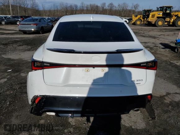 2023 Lexus IS with VIN JTHGZ1E20P5029384, listed as a Copart auction lot 85052594 with 0 mi miles and Salvage Title. Bid and sale history available at carsss.com. Image 6.
