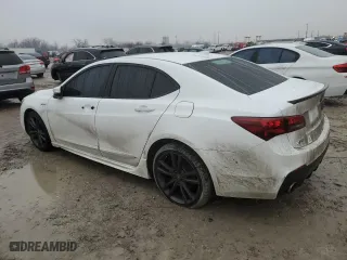 2018 Acura TLX w/A-SPEC Pkg with VIN 19UUB2F6XJA013287, listed as a Copart auction lot 43342875 with 0 mi miles and Salvage Title. Bid and sale history available at carsss.com. Image 2.