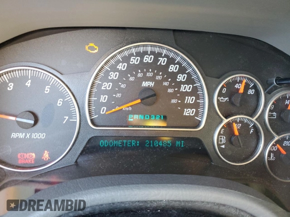 2005 GMC Envoy SLE с VIN 1GKDS13S852261326, выставлен на аукционе Copart как лот 42650025 с пробегом 210 485 миль миль и Списание • Salvage title. История ставок и продаж доступна на DreamBid. Изображение 9.