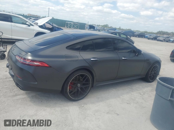 2023 Mercedes-Benz AMG GT 43 с VIN W1K7X5KB1PA054889, выставлен на аукционе Copart как лот 53025585 с пробегом 25 758 миль миль и Списание • Salvage title. История ставок и продаж доступна на DreamBid. Изображение 3.