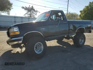 1996 Ford F-150 Special with VIN 1FTEF14N8TLB78600, listed as a Copart auction lot 74796314 with 0 mi miles and Salvage Title. Bid and sale history available at carsss.com. Image 1.