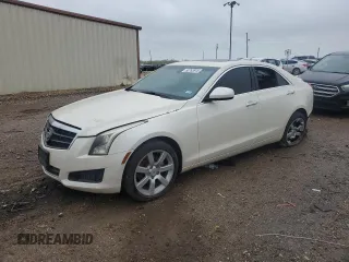 2014 Cadillac ATS Standard RWD z VIN 1G6AA5RA0E0125181, wystawiony jako Copart lot #50763915 z przebiegiem 118 167 mil mil oraz Szkody całkowita. Historia ofert i sprzedaży dostępna na DreamBid. Obrazek 1.