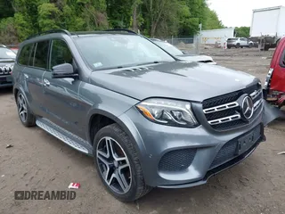 2017 Mercedes-Benz GLS 550 with VIN 4JGDF7DE1HA884191, listed as a IAAI auction lot 42513583 with 113,462 mi miles and . Bid and sale history available at DreamBid. Image 1.