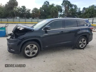 2016 Toyota Highlander Limited with VIN 5TDDCRFH4GS015327, listed as a Copart auction lot 60464445 with 208,586 mi miles and Salvage title. Bid and sale history available at DreamBid. Image 1.