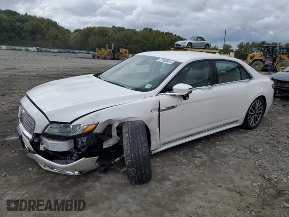 2019 Lincoln Continental Select with VIN 1LN6L9TK3K5611371, listed as a Copart auction lot 73999844 with 33,436 mi miles and Salvage Title. Bid and sale history available at carsss.com. Image 2.