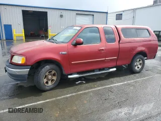 2002 Ford F-150 XL with VIN 1FTRX17222NB12823, listed as a Copart auction lot 50454145 with 221,039 mi miles and Clean Title. Bid and sale history available at carsss.com. Image 1.