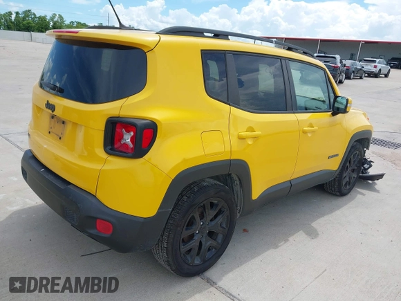 2017 Jeep Renegade Latitude with VIN ZACCJABB9HPG35478, listed as a IAAI auction lot 42576406 with 95,518 mi miles and . Bid and sale history available at DreamBid. Image 4.