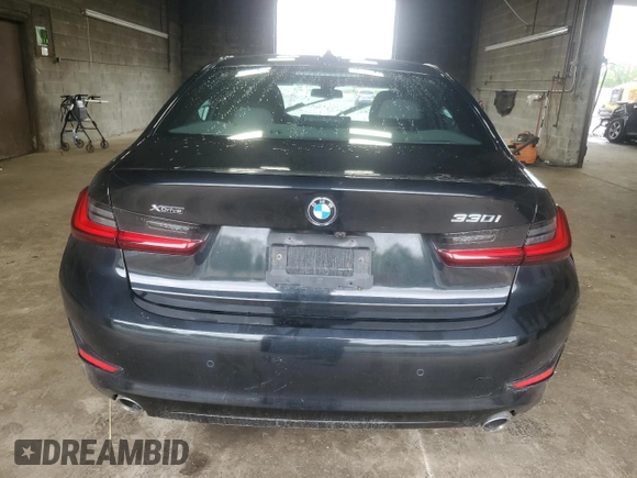 2022 BMW 3 Series 330i xDrive with VIN 3MW5R7J07N8C52051, listed as a Copart auction lot 59055745 with Not provided miles and Salvage title. Bid and sale history available at DreamBid. Image 6.