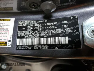 2019 Toyota 4Runner SR5 с VIN JTEZU5JR9K5204433, выставлен на аукционе Copart как лот 50941575 с пробегом 81 570 миль миль и Списание • Salvage title. История ставок и продаж доступна на DreamBid. Изображение 13.